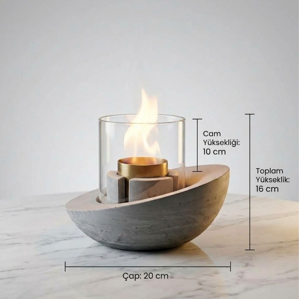 Zeyart™ Beton Şömine